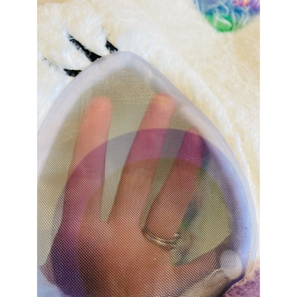 Unicorn Plush Big Fat Head Costume Halloween Easter Aldis White Rainbow - Picture 7 of 8